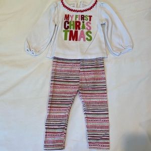 Mud Pie Christmas outfit 6-9mo